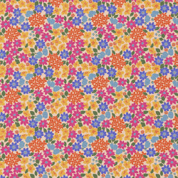 Printed Cotton GLADYS Pink / Yellow